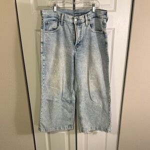 Light Blue Denim cropped pants